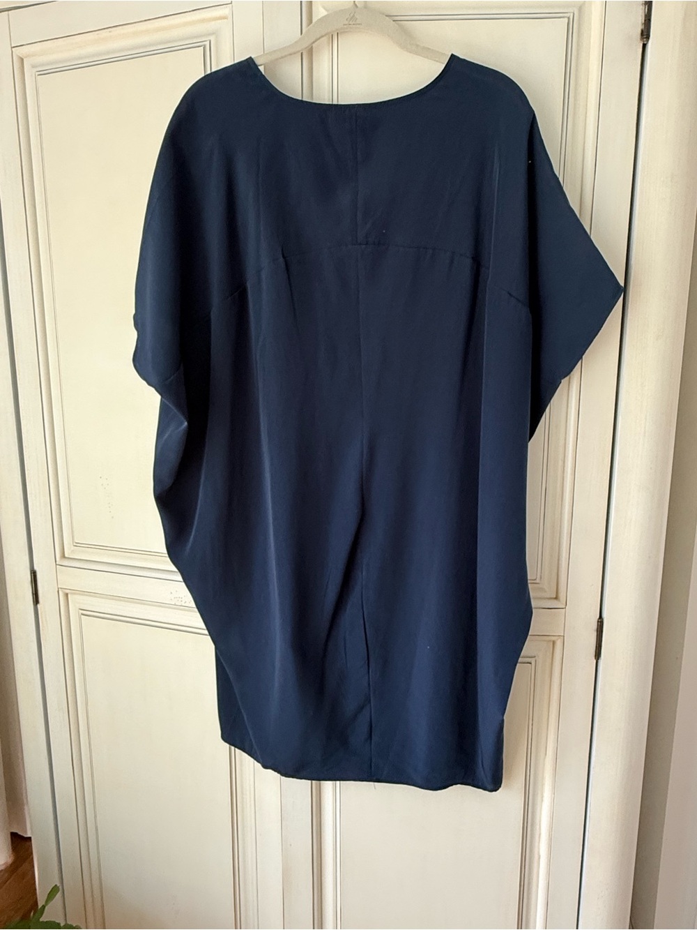 Maternity Navy Flowing Tunic Dress
